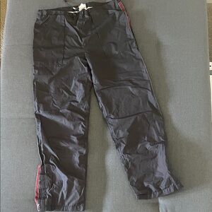 Men's Black Pants with Red Stripe